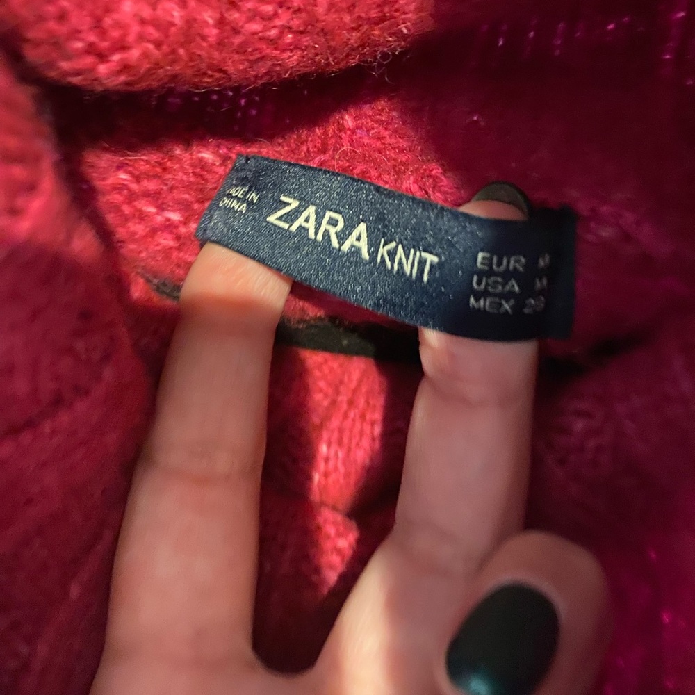 Pink Sweater with Fur Pockets - Picture 5 of 5